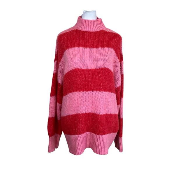 Mango Carioca Sweater Red Pink Small - Picture 3 of 16